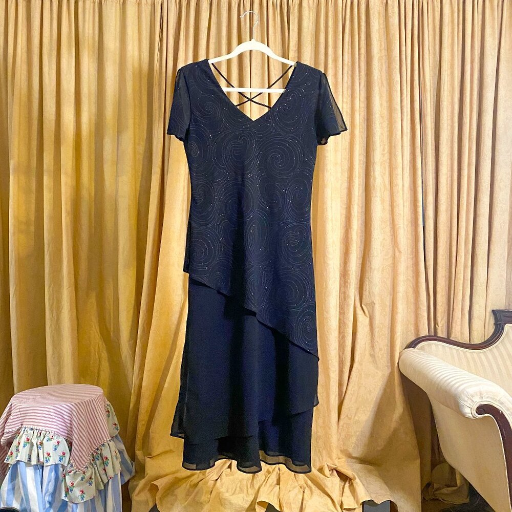 Black y2k maxi dress